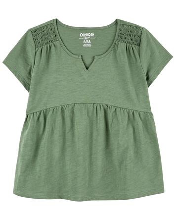 Smocked Jersey Top, 