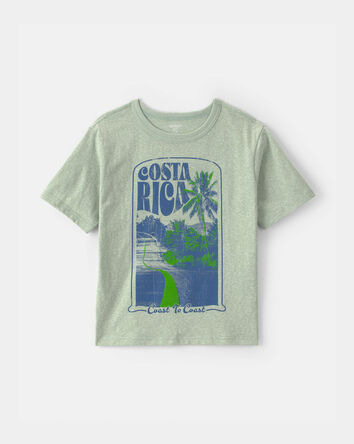 Boys 'Costa Rica' Beach Graphic Tee - Green, 