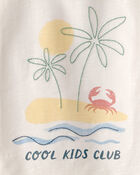 Toddler Organic Cotton Tee in Beach Print, image 3 of 4 slides
