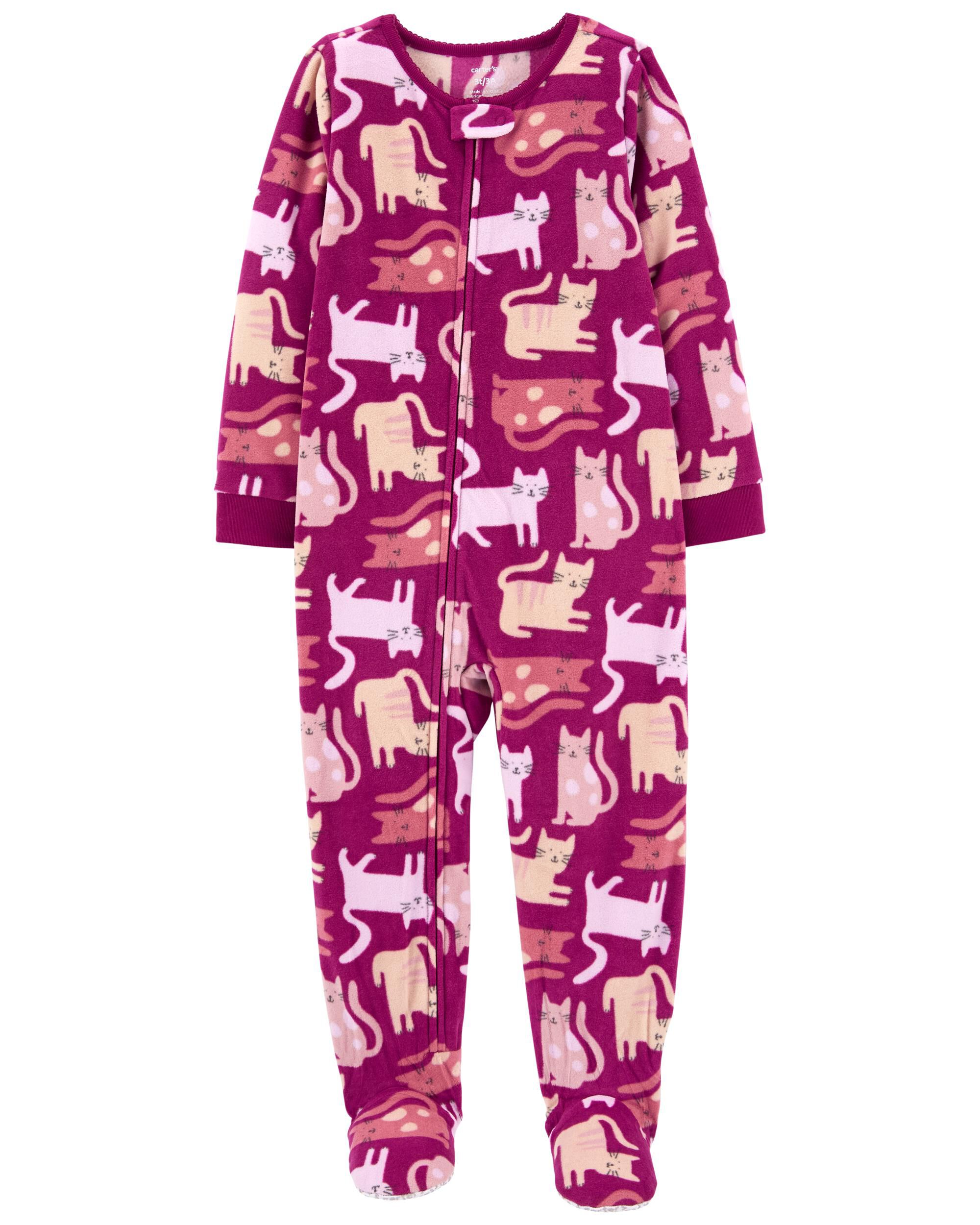 Fleece deals cat pyjamas
