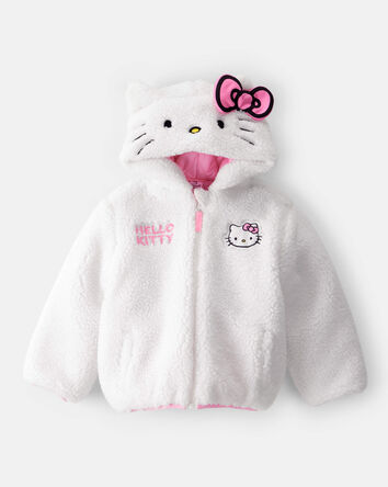 Toddler Girl Hello Kitty Bomber Fashion Jacket - White, 