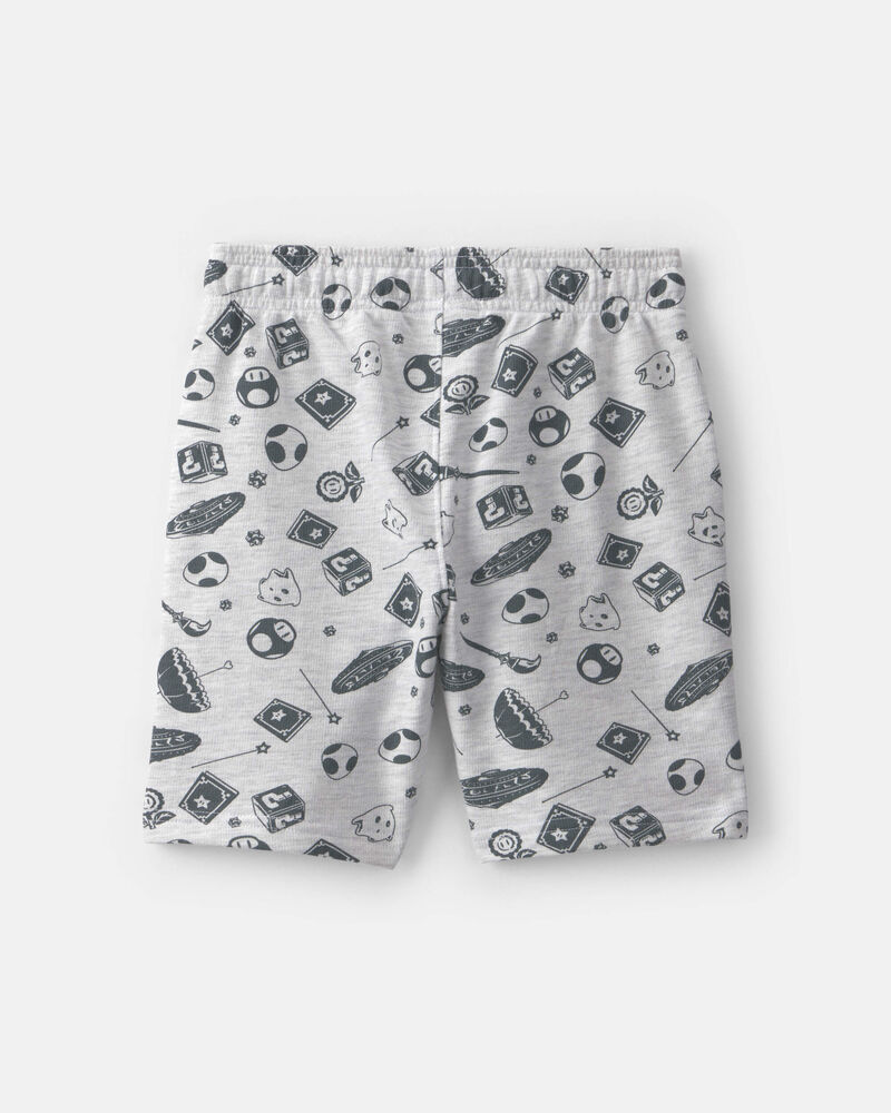 Gar&ccedil;ons - Short Nintendo Super Mario - Gris, image 2 sur 3 diapositives
