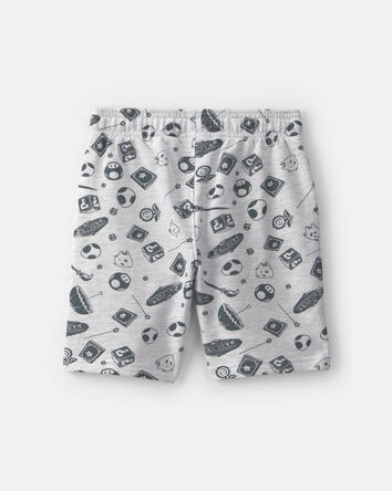 Gar&ccedil;ons - Short Nintendo Super Mario - Gris, 