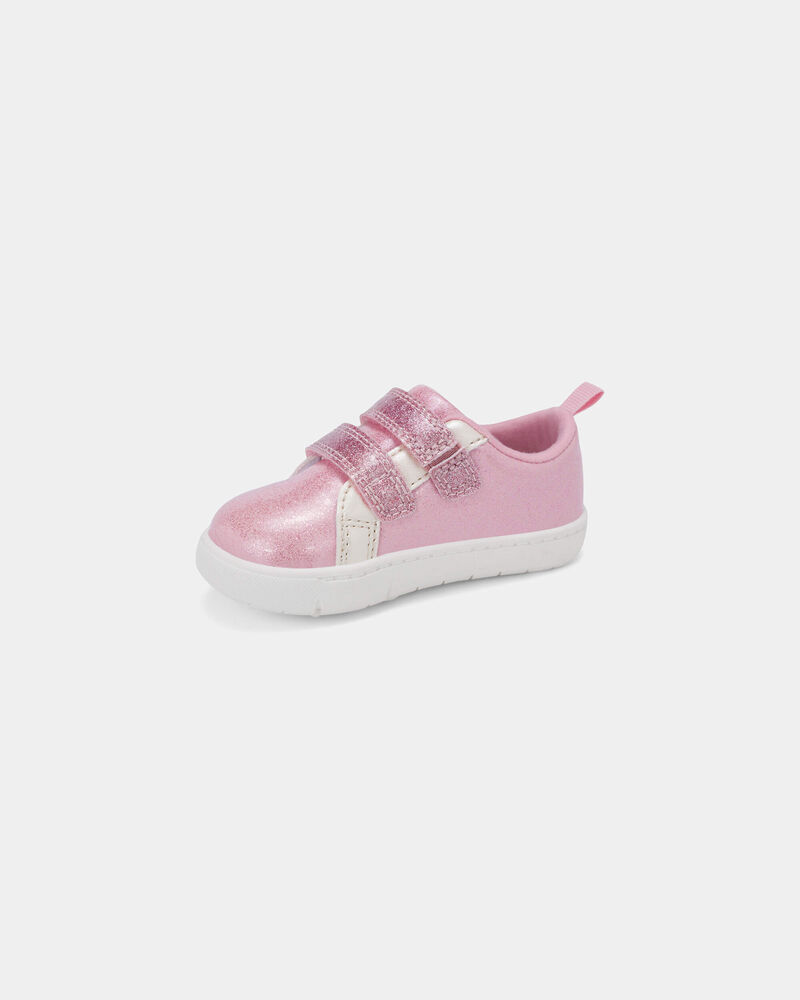 Baby Girl Every Step&reg; First Walker Shimmer Sneakers - Pink, image 6 of 6 slides