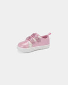 Baby Girl Every Step&reg; First Walker Shimmer Sneakers - Pink, image 6 of 6 slides