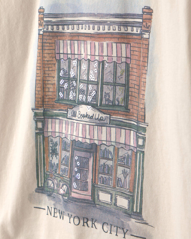 Filles - T-shirt &agrave; imprim&eacute; &laquo;New York City&raquo; - Cr&egrave;me, image 2 sur 3 diapositives