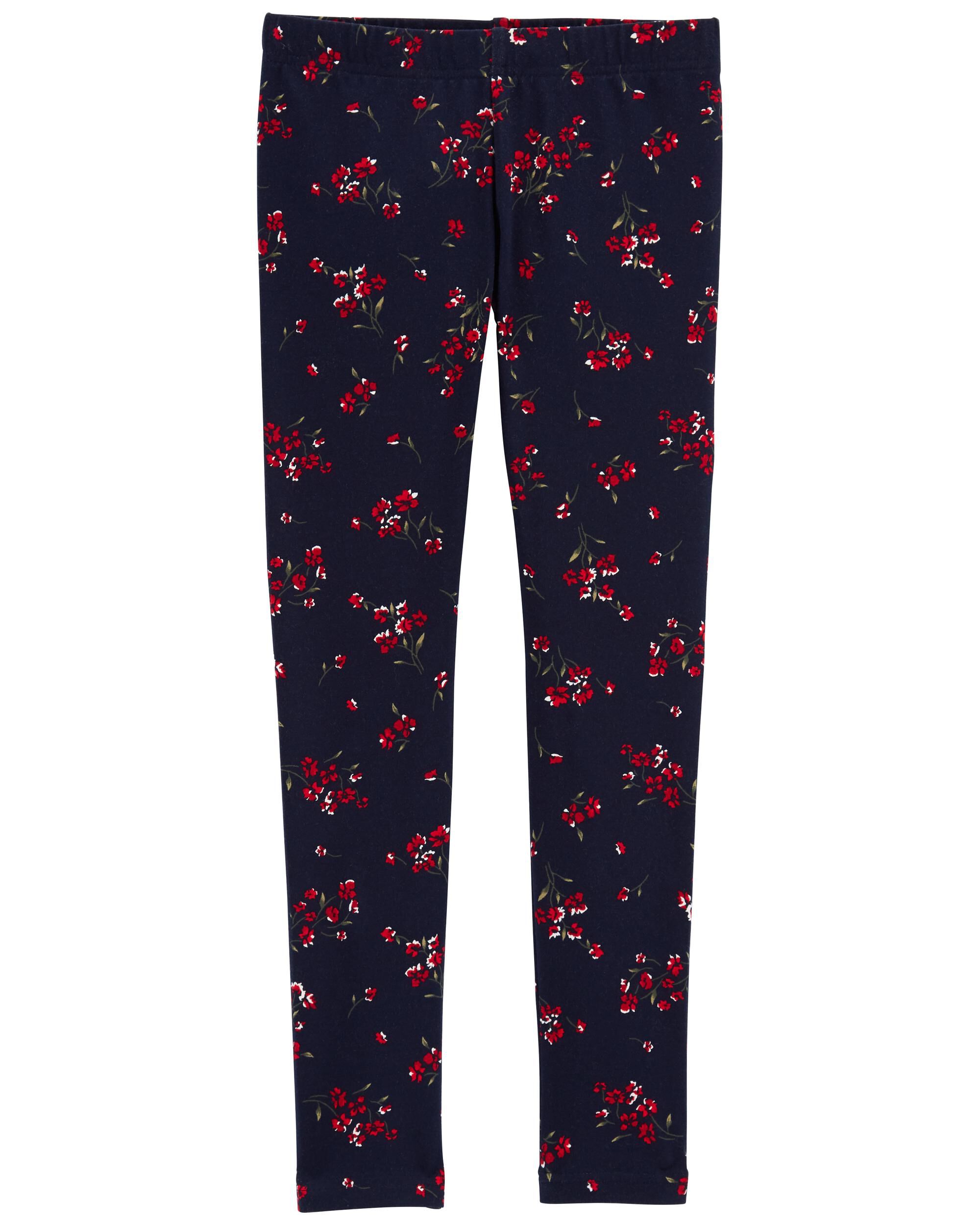 Navy sales floral leggings