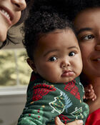 Baby 1-Piece  Christmas Tree Fleece Footie Pyjamas
, image 3 of 5 slides