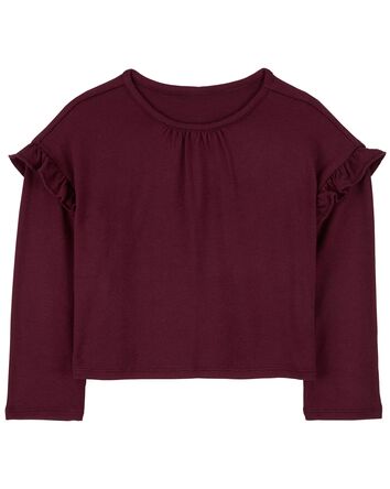 Cozy Red LENZING™ ECOVERO™ Jersey Top, 