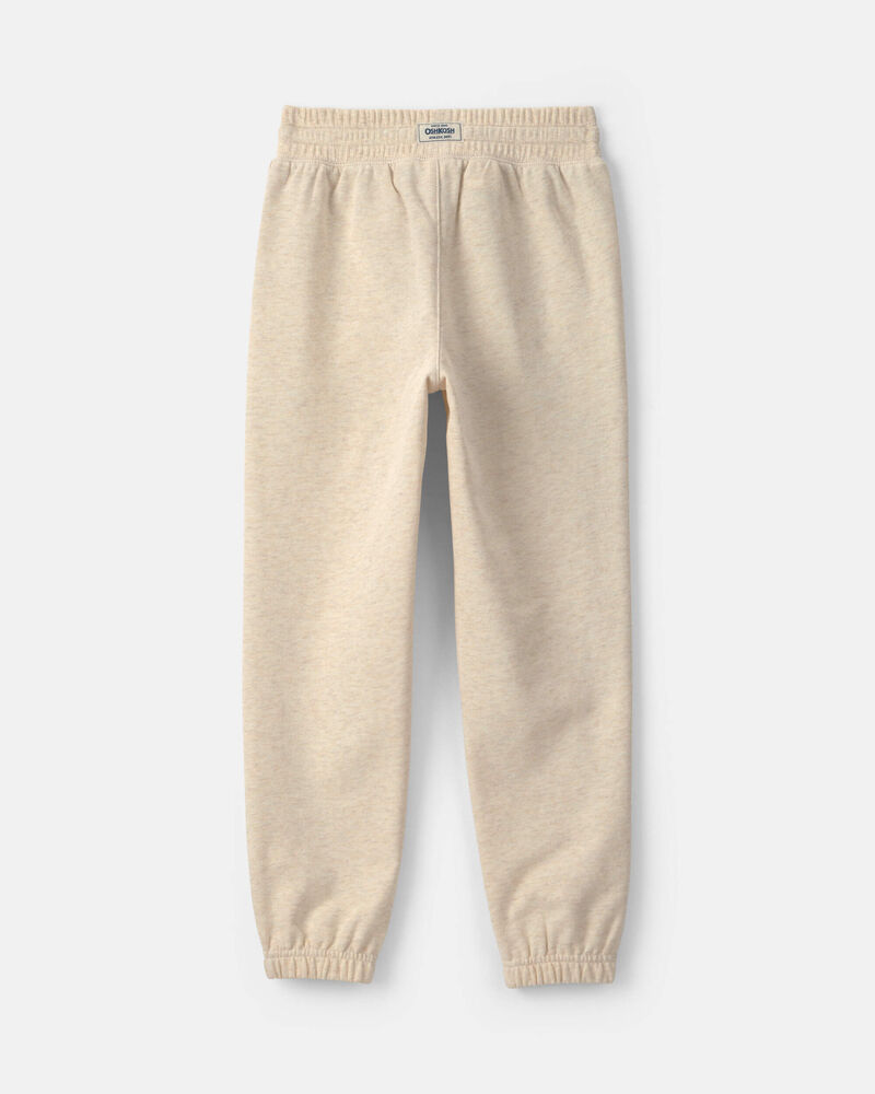 Boys French Terry Joggers - Cream, image 2 of 5 slides
