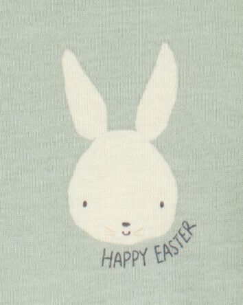 Toddler 2-Piece Bunny 100% Snug Fit Cotton Pyjamas - Green, 