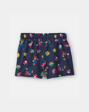 Toddler Boy Nintendo Super Mario Swim Trunks - Navy, 