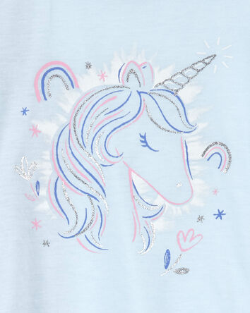 2-Piece Unicorn Loose Fit Pyjamas, 