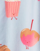 Baby Girl 1-Piece Festival Treats 2-Way Zip DreamPlush Snug Fit Footed Pyjama - Blue, image 3 of 5 slides