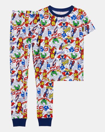 Gar&ccedil;ons - Pyjama 2 pi&egrave;ces en coton ajust&eacute; imprim&eacute; MARVEL&copy;, 