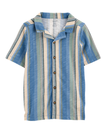 Kid Striped Button-Down Shirt, 