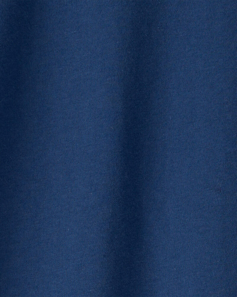 Kids Solid T-Shirt - Blue, image 3 of 4 slides