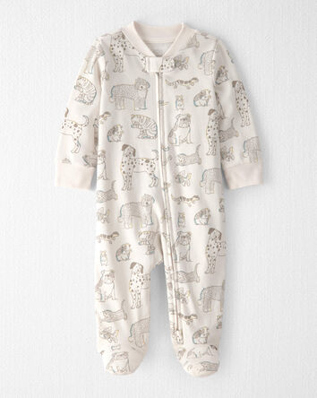 Baby Organic Cotton Sleeper Pyjama in Pet-Print, 