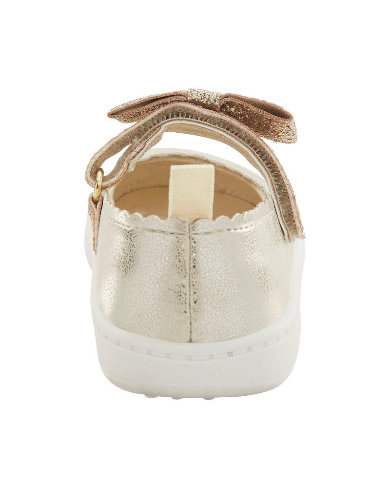  Every Step® First Walker Mary Jane Shoes - Gold, image 3 of 7 slides