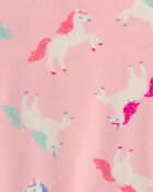 Toute-petit fille - Pyjama ajust&eacute; 2 pi&egrave;ces en DreamPlush &agrave; motif licorne &ndash; Rose, image 2 sur 2 diapositives