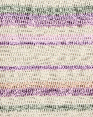 Girls Striped Sweater Knit Tank, 