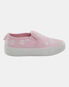 Tout-petit Espadrilles fleuries &agrave; enfiler - Rose, image 2 sur 7 diapositives