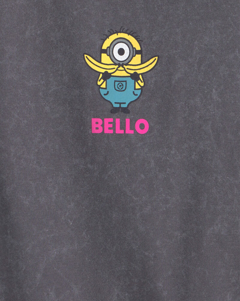 Filles - T-shirt &agrave; imprim&eacute; Minions de D&eacute;testable Moi - Gris, image 3 sur 4 diapositives