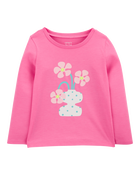 Enfant T-shirt en coton mélangé à fleurs, image 1 sur 3 diapositives
