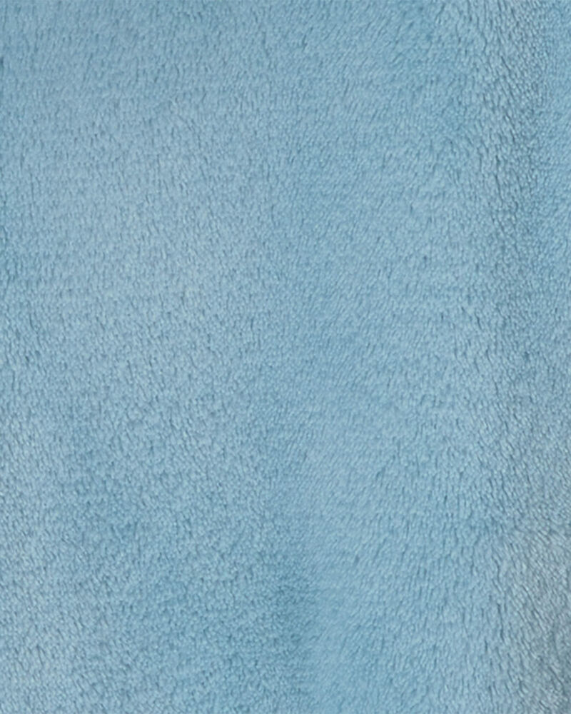 Toddler Shark Hooded Fleece Robe - Blue, image 2 of 3 slides