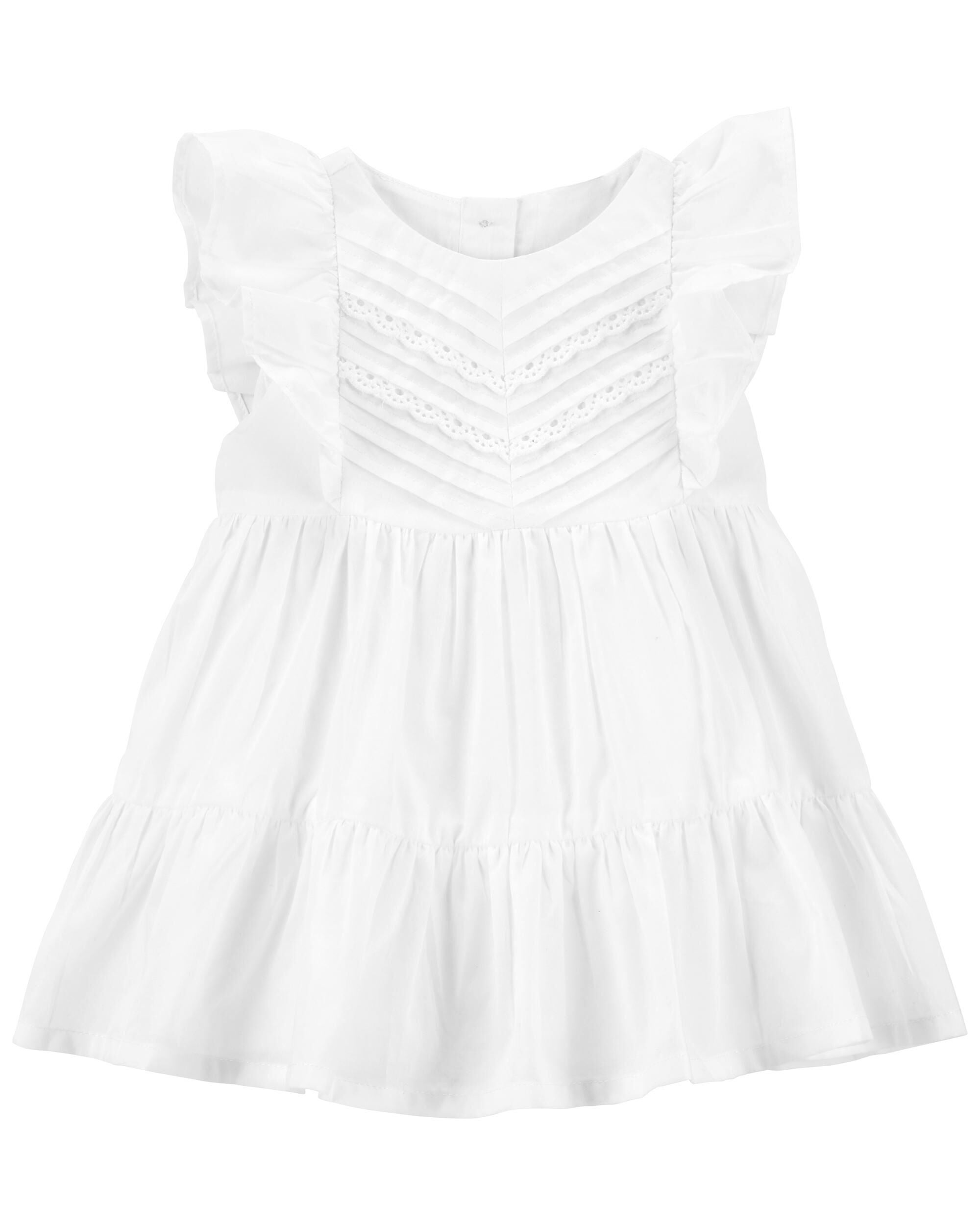 White eyelet dress baby hotsell