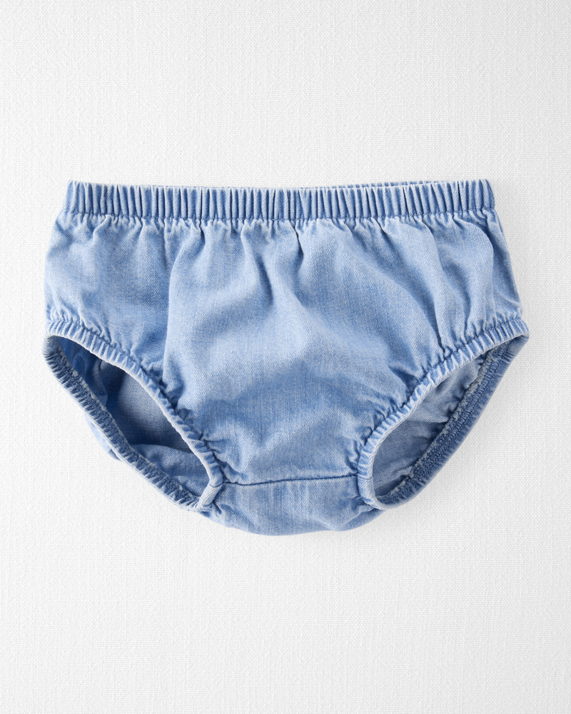 Baby Organic Cotton Chambray Dress , image 3 of 5 slides