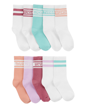 Kid 10-Pack Weekday Crew Socks, 