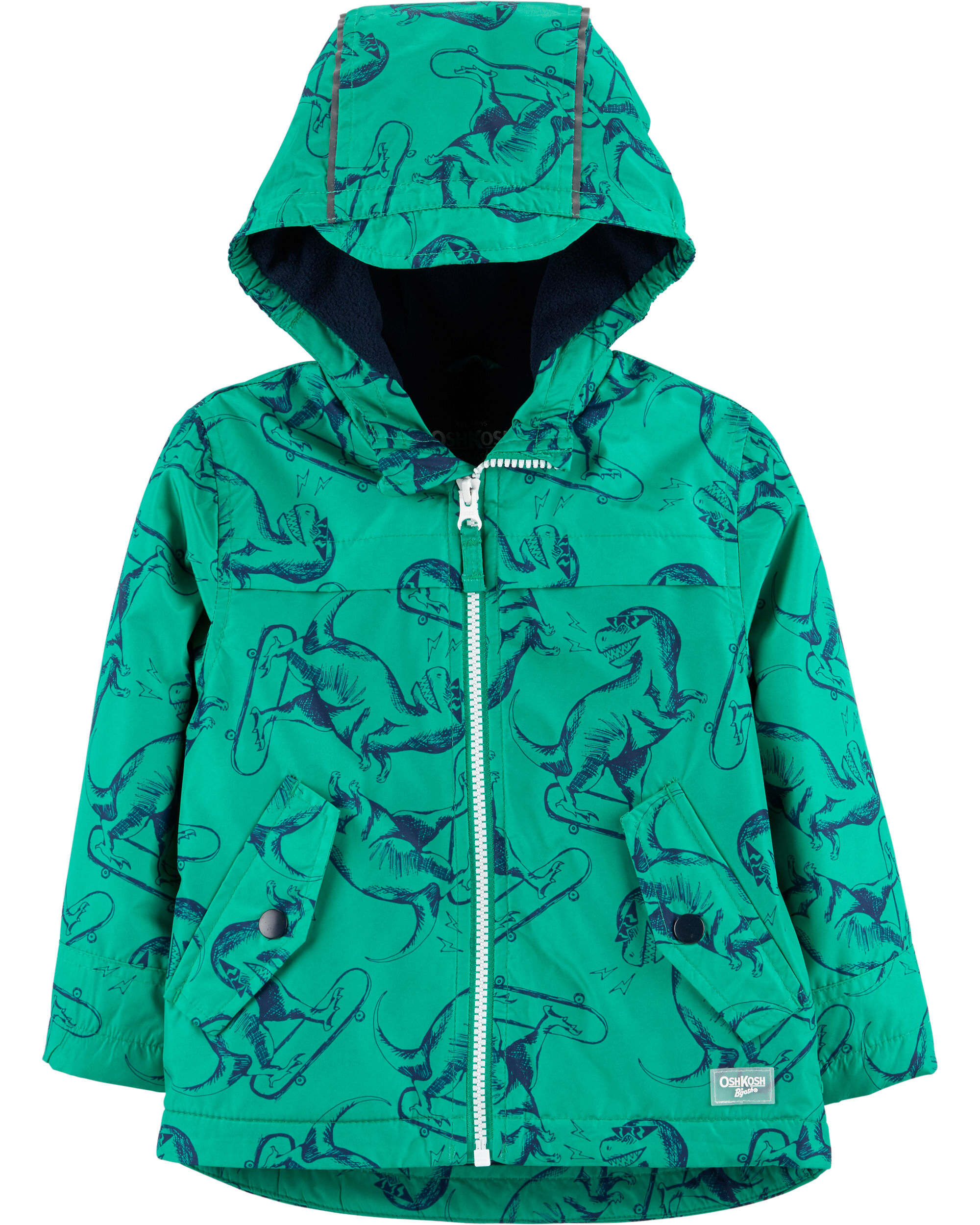 Kid Boy FleeceLined Dinosaur Rain Jacket Carter’s OshKosh Canada