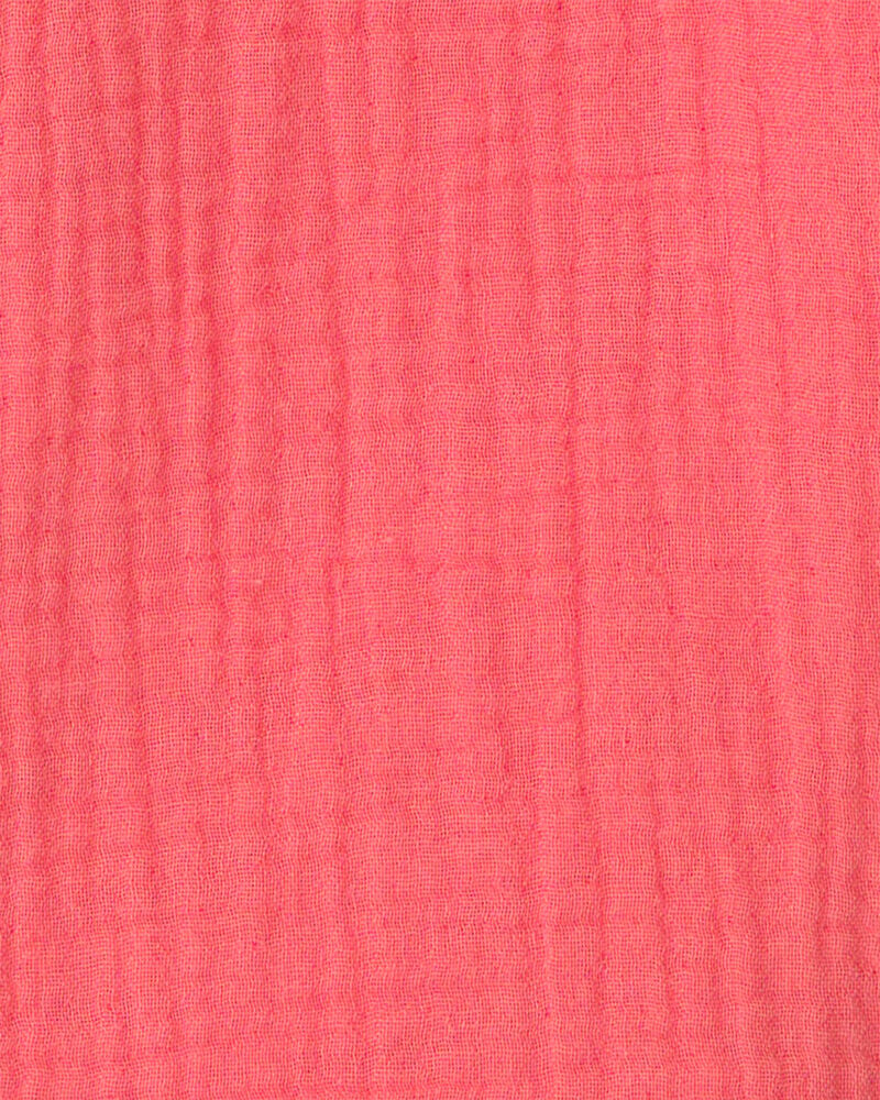 Filles - Haut &agrave; manches courtes en gaze - Rose, image 2 sur 2 diapositives