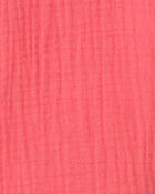 Filles - Haut &agrave; manches courtes en gaze - Rose, image 2 sur 2 diapositives