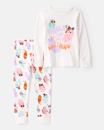 Toddler 2-Piece Ghouls Can Be Anything Halloween 100% Snug Fit Cotton Pyjamas, 