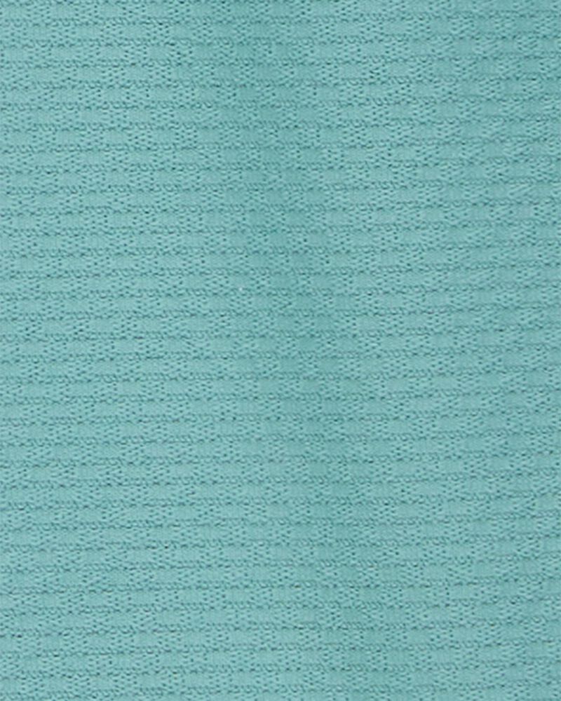 Kid Solid Woven Shorts - Green, image 3 of 4 slides