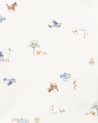 Baby Boy 5-Pack Dog Short-Sleeve Cotton Bodysuits, image 5 of 8 slides