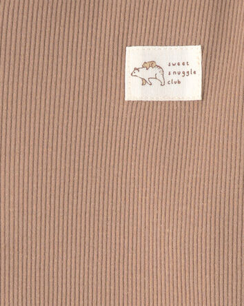 B&eacute;b&eacute; - Ensemble 3 pi&egrave;ces &agrave; superposer en tissu &eacute;ponge &agrave; motif ourson - Gris/Brun, 