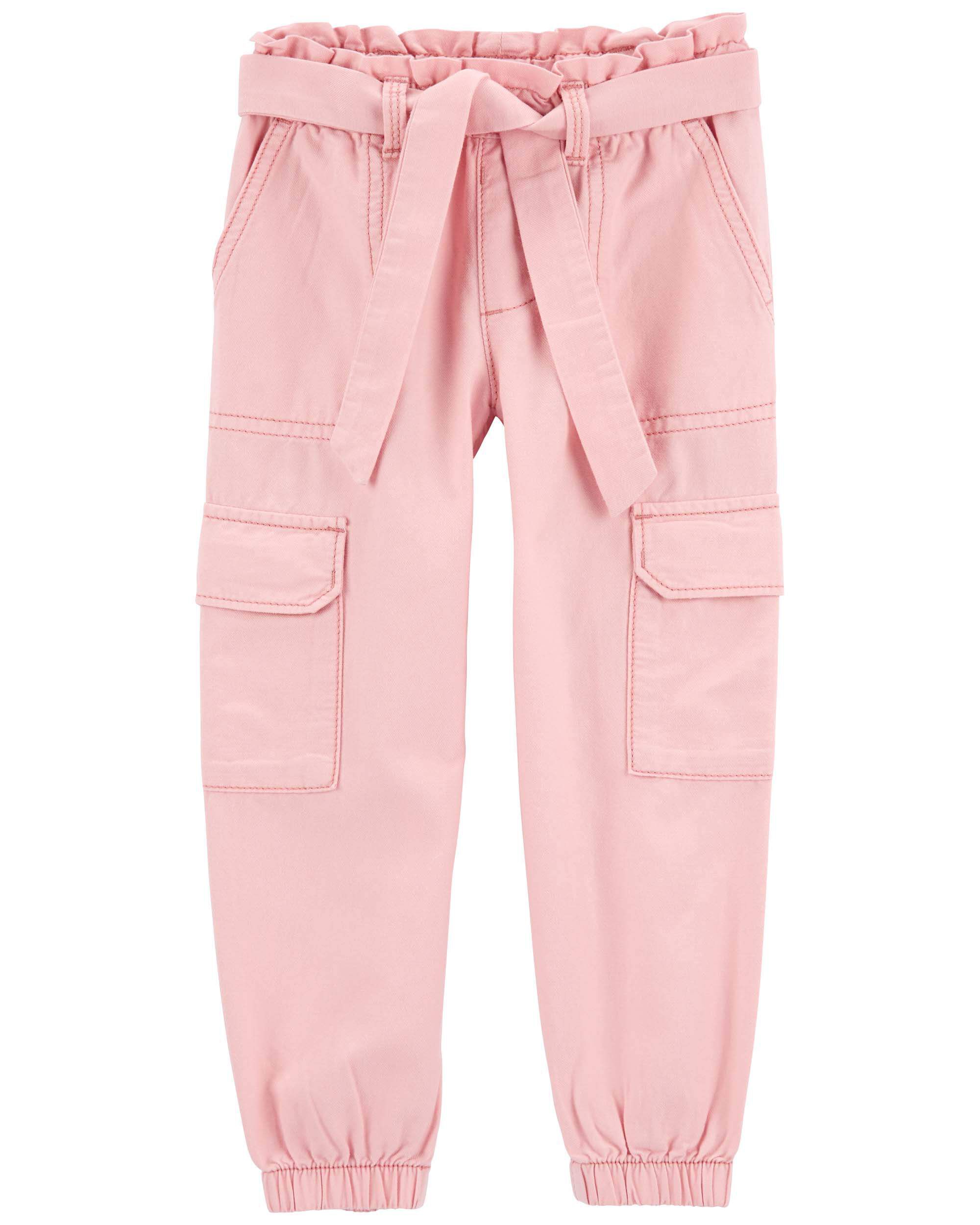 Toddler Soft Cotton Paperbag Cargo Pants