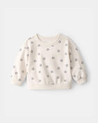 Baby Soccer French Terry Pullover Sweatshirt - Cream, image 1 of 3 slides