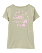 Enfant T-shirt à manches courtes imprimé Stay fresh - Vert, image 2 sur 5 diapositives
