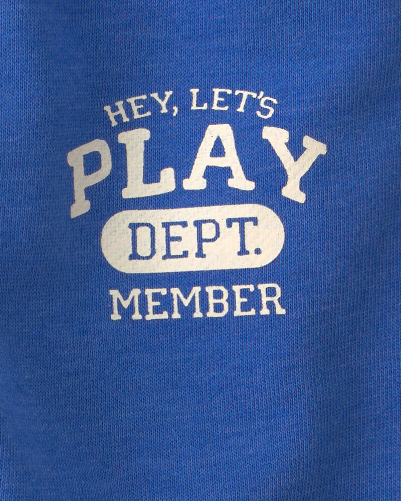 Pantalon de jogging en jersey bouclette &laquo;Play&raquo; pour tout-petit - Bleu, image 7 sur 7 diapositives