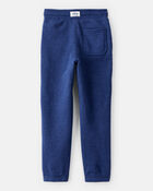 Boys Solid Fleece Drawstring Joggers - Blue, image 2 of 4 slides