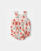Baby Girl 2-Piece Floral Cardigan & Bubble Set - Pink, image 2 of 5 slides