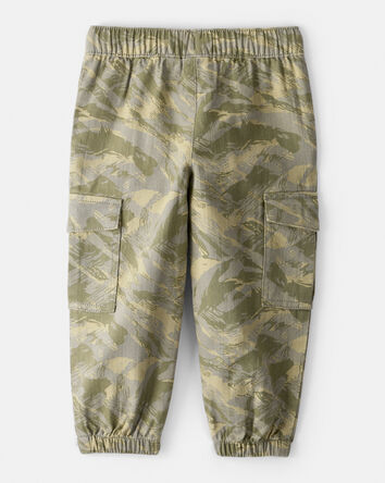 Tout-petit garçon - Pantalon cargo tendance en coton – Vert, 