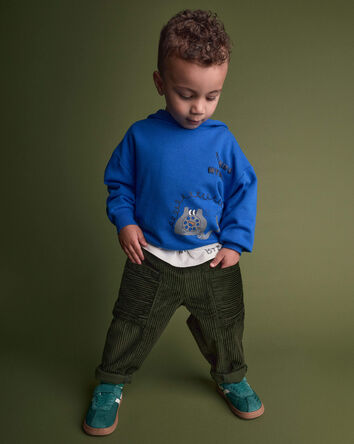 Toddler 'Talking To Myself' Phone Hoodie - Royal Blue, 