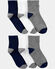Bleu marine, gris, blanc