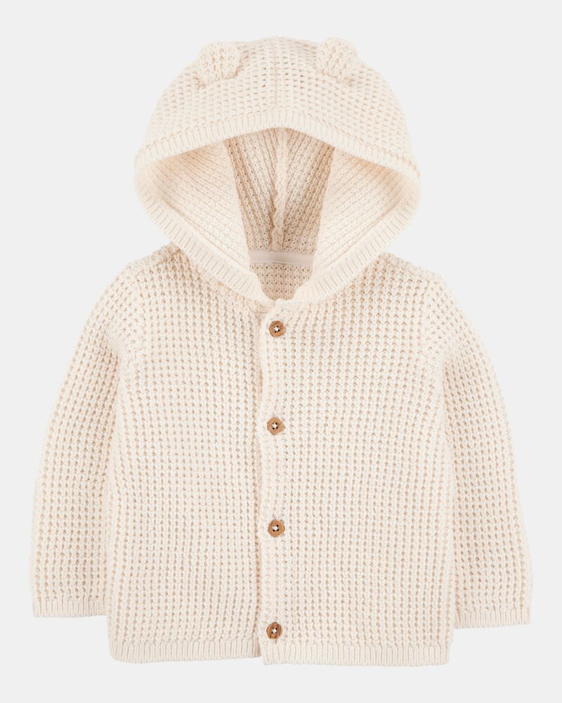 Baby Hooded Cardigan, image 1 of 3 slides