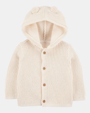 B&eacute;b&eacute; Cardigan &agrave; capuchon, 